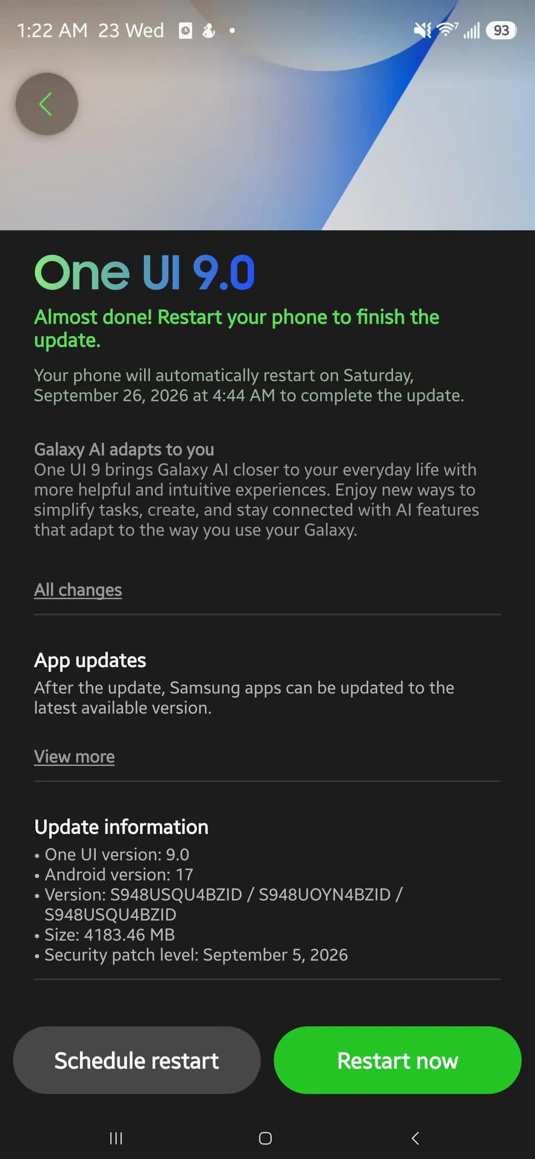 Bản cập nhật One UI 9 ổn định đã được phát hành cho người dùng Galaxy S26 tại Mỹ