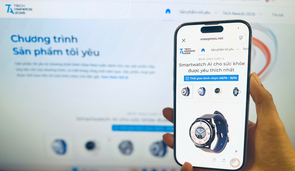 Cổng bình chọn smartwatch AI cho sức khỏe được yêu thích. Ảnh: Thái Anh