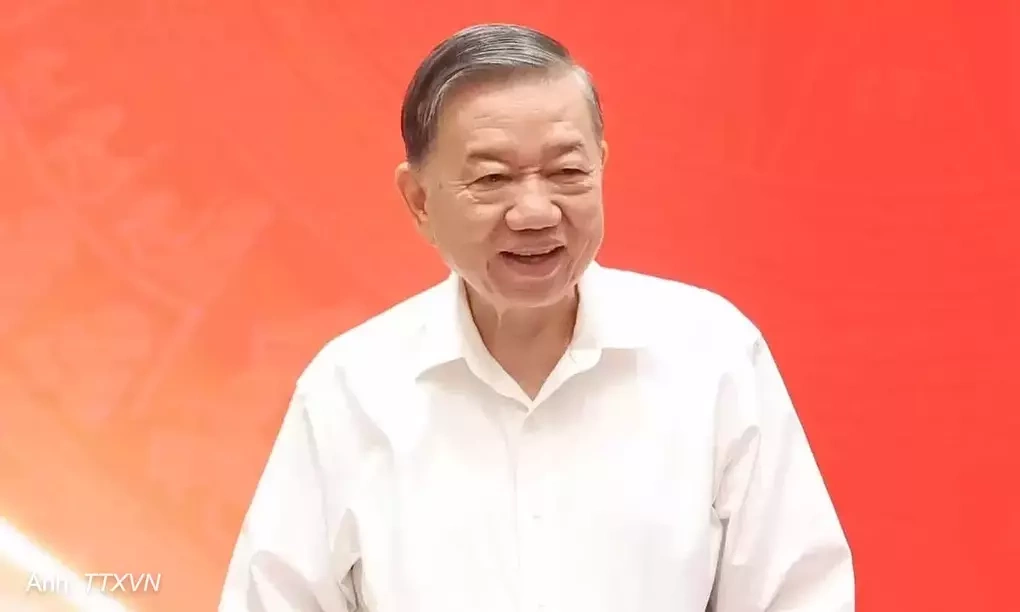 Tổng Bí thư, Chủ tịch nước Tô Lâm phát biểu tại phiên họp Thường trực ban Chỉ đạo Trung ương về hoàn thiện thể chế và thực thi pháp luật, sáng 28/9. Ảnh: TTXVN