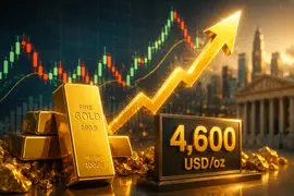Giá vàng thế giới sáng 22/8 vượt 4.600 USD