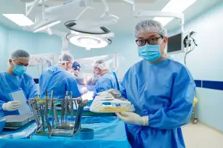 Lồng ngực nhân tạo in 3D. Ảnh: Vinmec