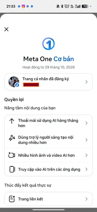 Meta One xuất hiện tại Việt Nam, tích hợp Facebook Plus và nhiều công cụ AI - Ảnh 1.