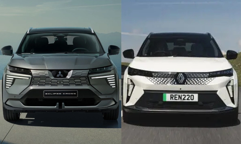 Mitsubishi Eclipse Cross EV với Renault Scenic E-Tech. Ảnh: Mitsubishi, EV Powered