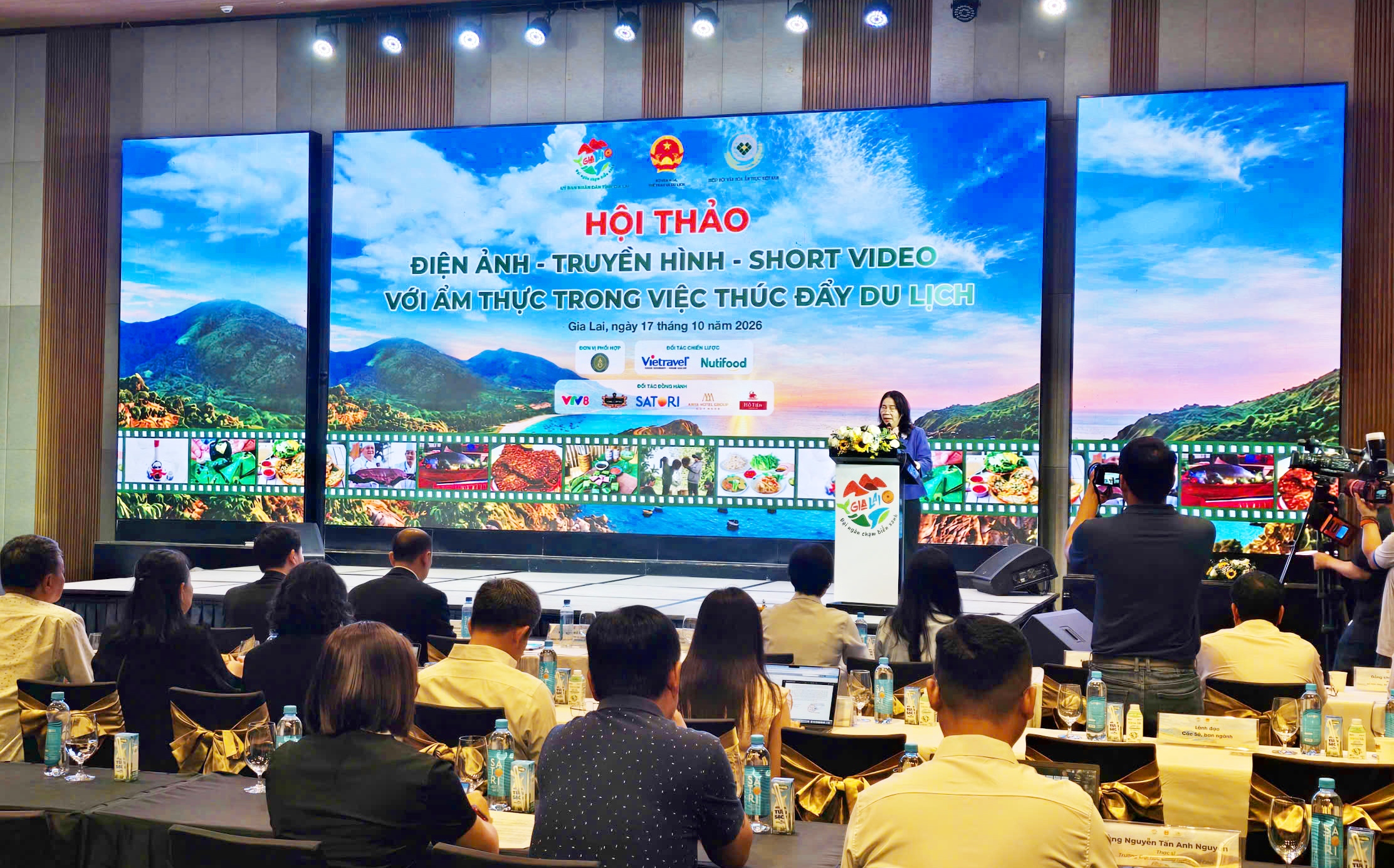 Hội thảo "Điện ảnh - Truyền hình - Short Video với văn hóa ẩm thực trong việc thúc đẩy du lịch - Ảnh: LÊ KIẾN