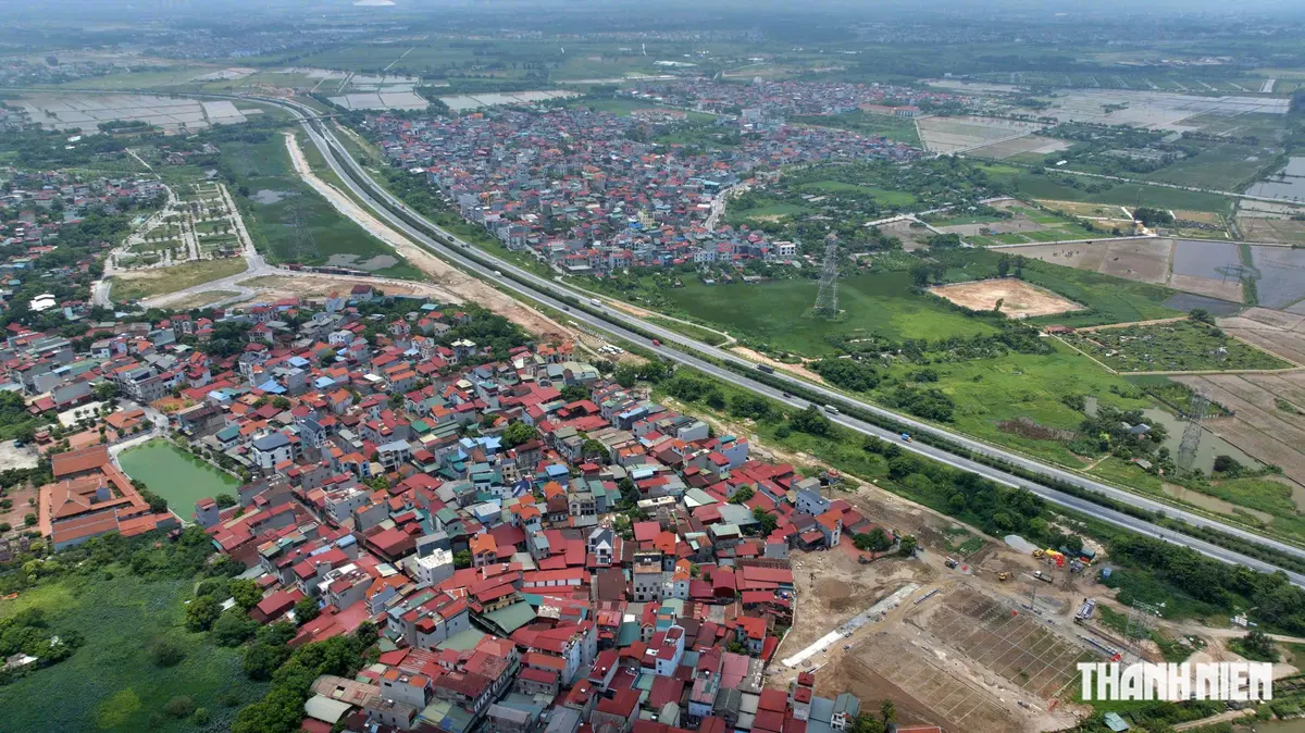 Cao tốc Hà Nội - Thái Nguyên, đoạn cắt qua xã Thư Lâm