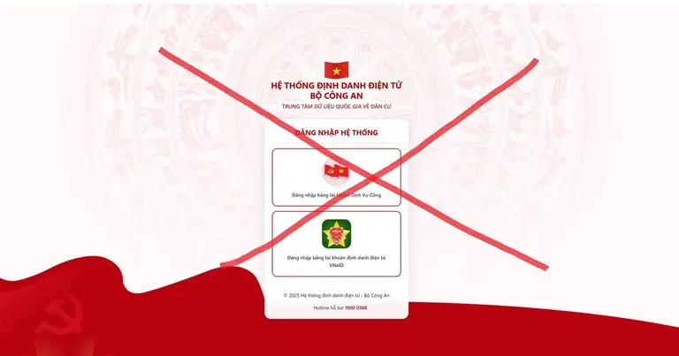 Cảnh giác bẫy lừa đảo từ website mạo danh hệ thống xác thực điện tử VNeID