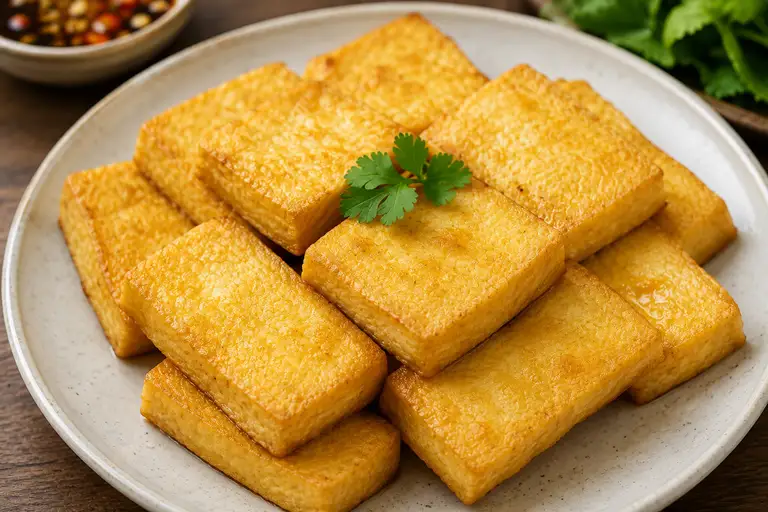 Nên hạn chế chiên rán đậu hũ với nhiều dầu mỡ hoặc nêm mặn