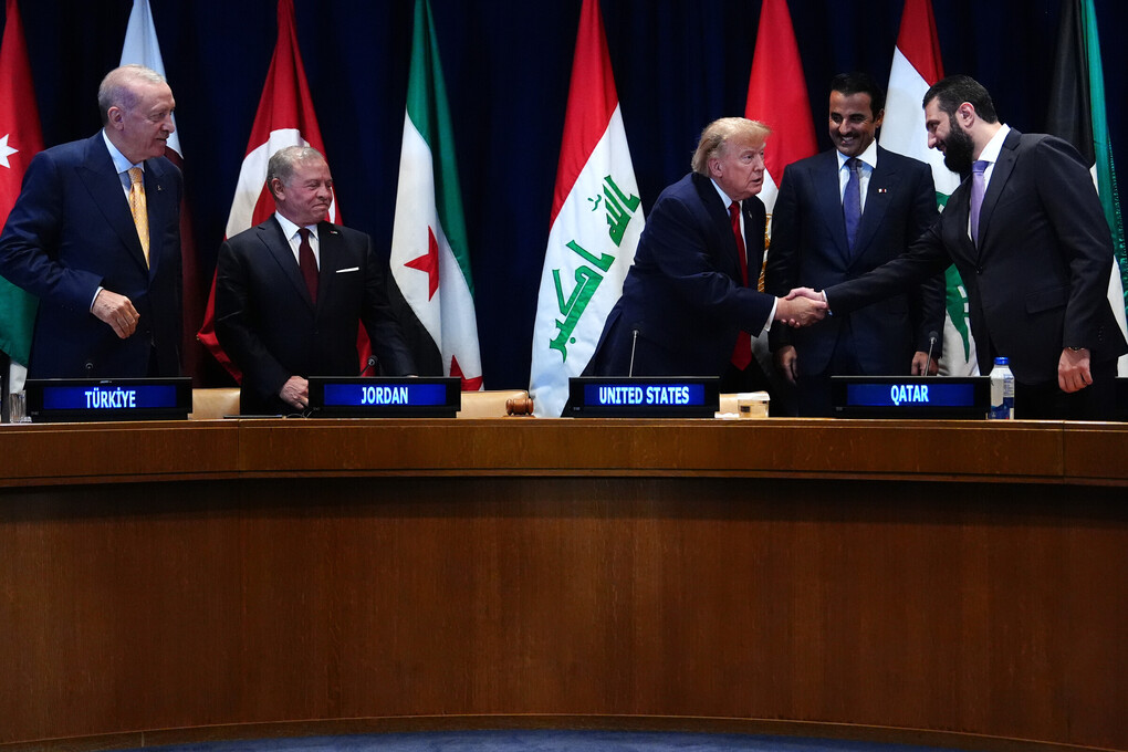 Tổng thống Mỹ Donald Trump trong cuộc họp đa phương với Hội đồng vùng Vịnh bên lề Đại hội đồng Liên Hợp Quốc ở New York ngày 22/9. Ảnh: AP