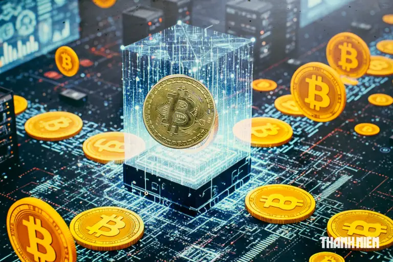 Đồng xu biểu tượng Bitcoin