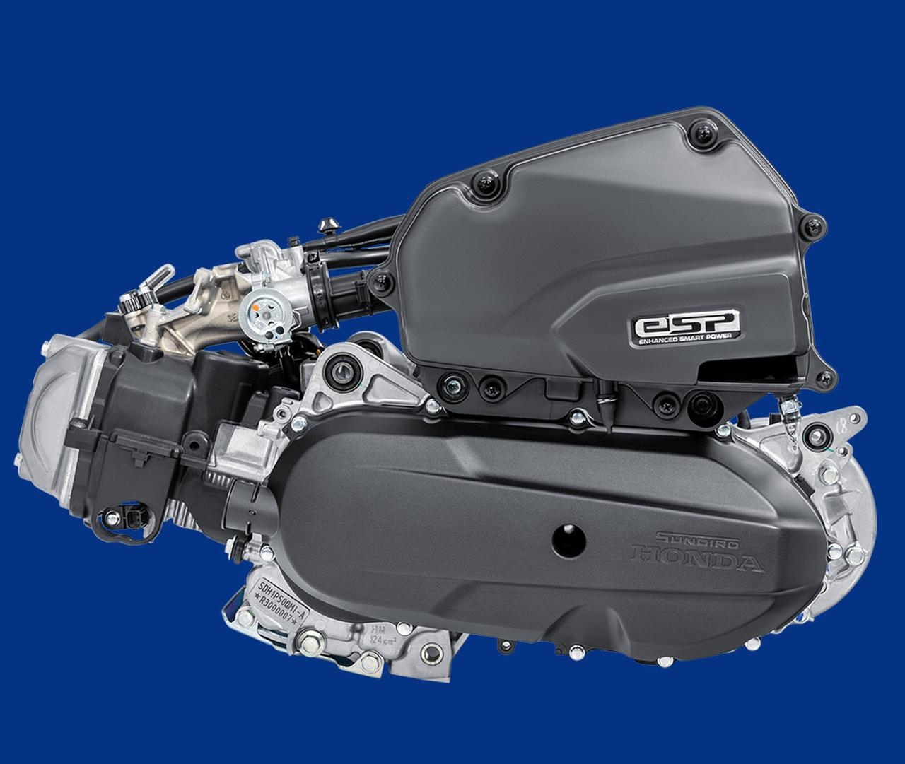 Sử dụng động cơ eSP dung tích 124cc làm mát bằng không khí, công suất tối đa 7 kW tại 7.750 vòng/phút, mô-men xoắn 10 Nm tại 5.750 vòng/phút, phun xăng điện tử PGM-FI, nạp khí xoáy và bộ đề ACG êm ái. Mức tiêu hao nhiên liệu đạt 2,0 lít/100 km, bình xăng 5,7 lít cho tầm hoạt động khoảng 250 km, chiều cao yên 740 mm và trọng lượng xe 106 kg.