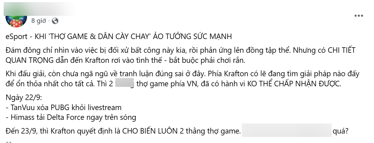 Nam Facebooker đi ngược dư luận để gây chú ý.