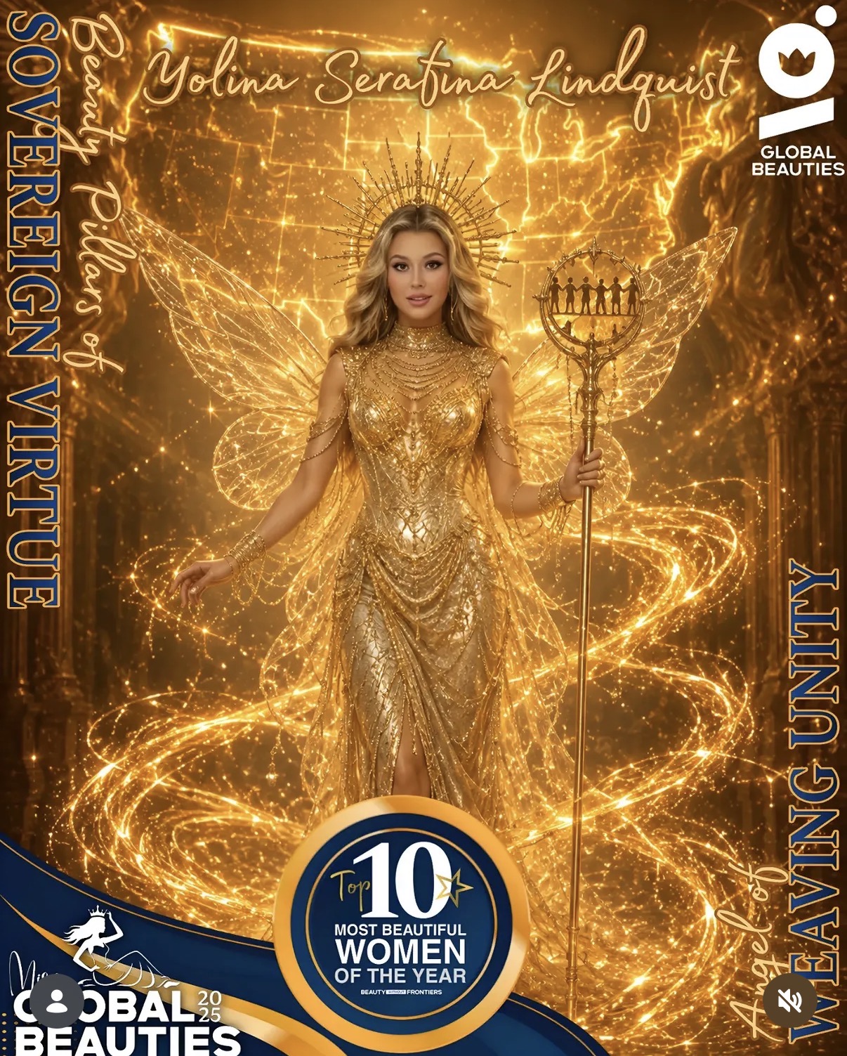 Đương kim Miss Cosmo 2025 tạo chú ý trên các bảng xếp hạng sắc đẹp quốc tế - Ảnh: BTC