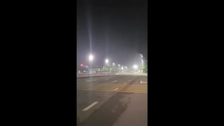 Không khí mờ đục vào rạng sáng 15/9 ở Cà Mau. Video: Chúc Ly