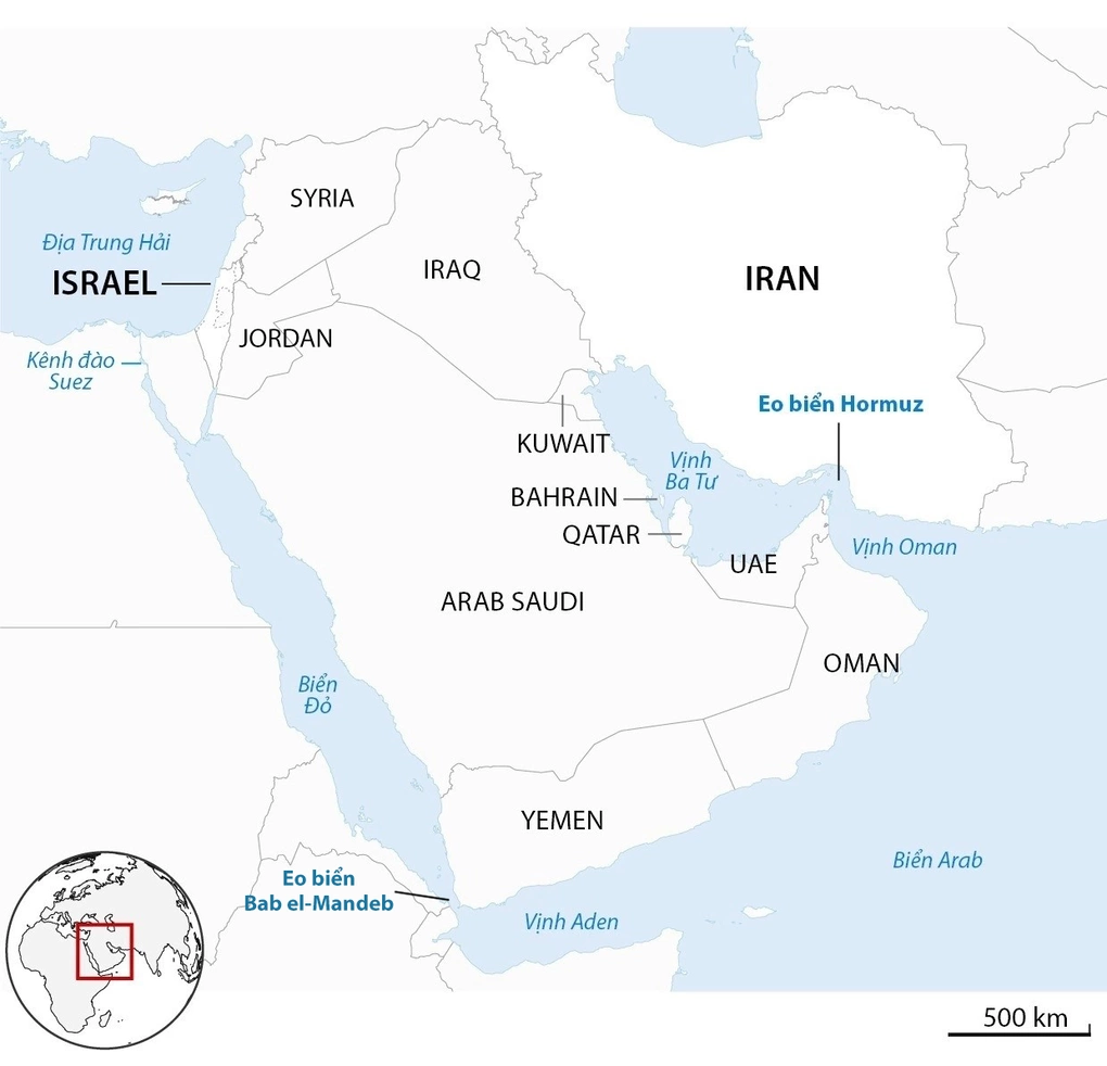 Vị trí Arab Saudi và Yemen. Đồ họa: Guardian