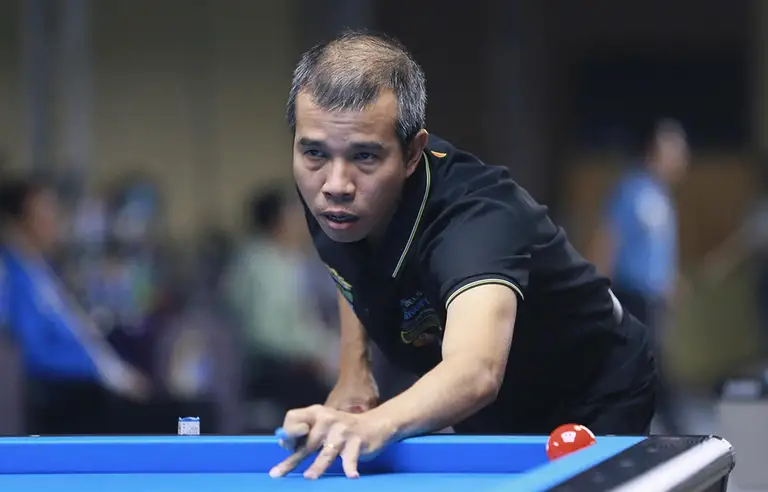 Trần Quyết Chiến là cơ thủ VN vô địch World Cup billiards nhiều nhất với 4 lần
