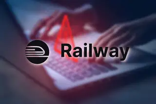 Logo của nền tảng triển khai ứng dụng đám mây Railway. Ảnh: Estadao