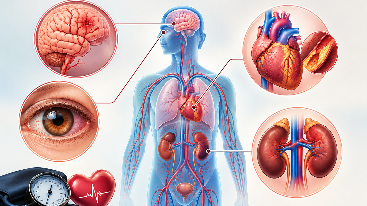 Điều gì xảy ra với cơ thể khi huyết áp cao kéo dài?