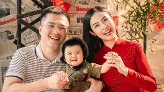 Ngọc Hân: 'Chồng chơi với con khéo hơn tôi'
