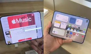 Trường hợp iPhone Duo khác gặp vấn đề sọc màn hình. Ảnh: Reddit / Bitter_Offer7123