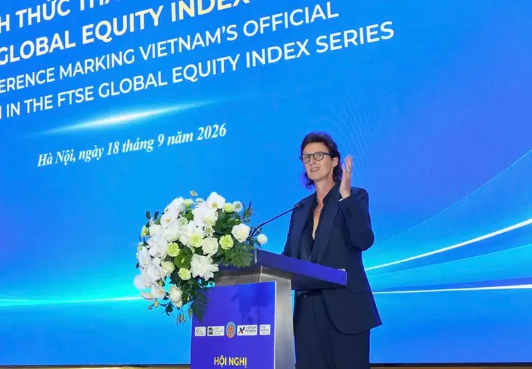 Bà Fiona Bassett, Tổng Giám đốc FTSE Russell - Ảnh: chinhphu.vn