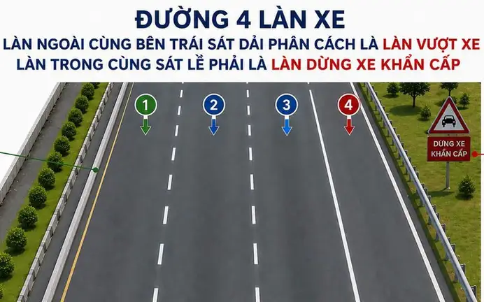 Đề xuất làn vượt xe trên cao tốc, vượt xong phải trở lại làn phải