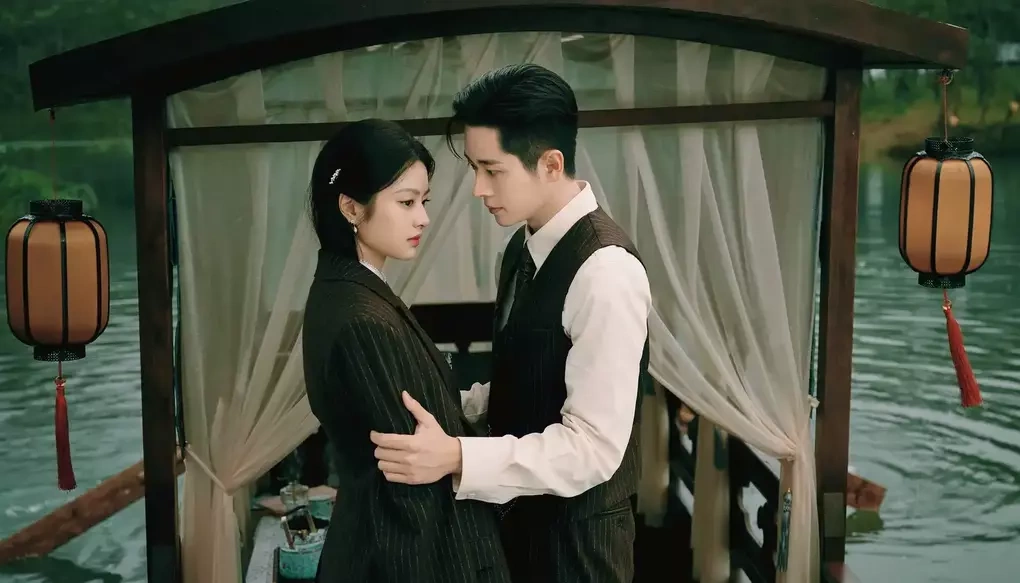 Cặp diễn viên chính Thừa Lỗi (phải) và Từ Nhược Hàm. Ảnh: Mango TV