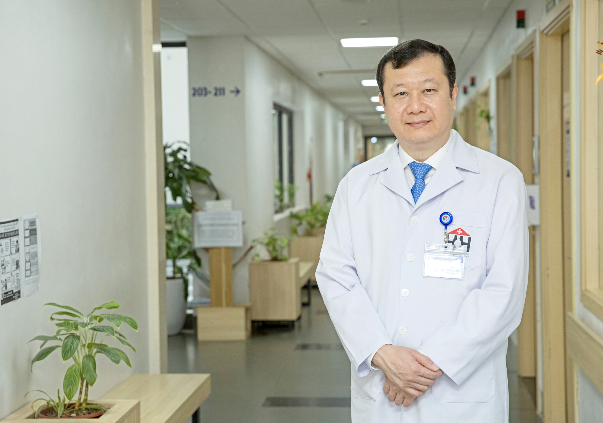 Ông Bùi Vinh Quang - Giám đốc Bệnh viện Ung bướu Hà Nội - Ảnh: Cổng thông tin Sở Y tế Hà Nội