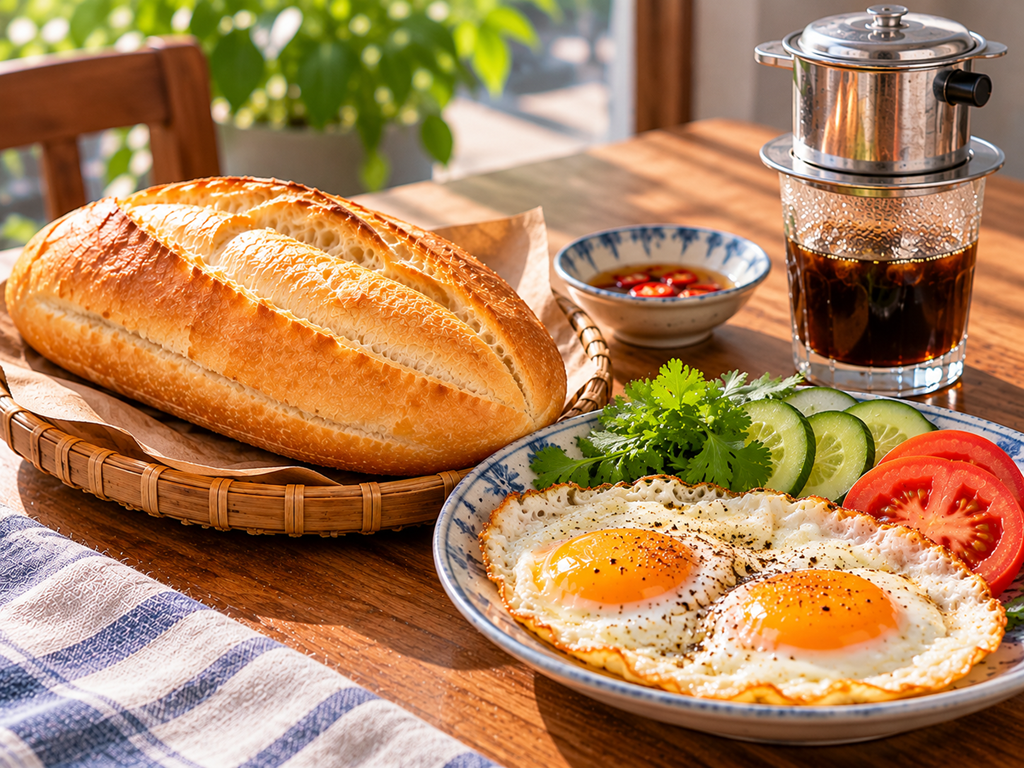 Ăn bánh mì với trứng và nhiều rau sẽ tốt hơn ăn với sữa đặc