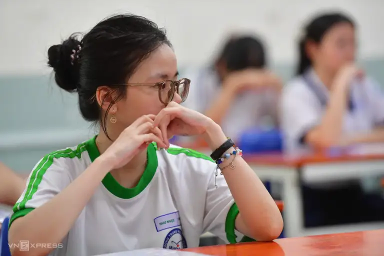 Thí sinh thi tốt nghiệp THPT năm 2026 tại TP HCM. Ảnh: Thanh Tùng