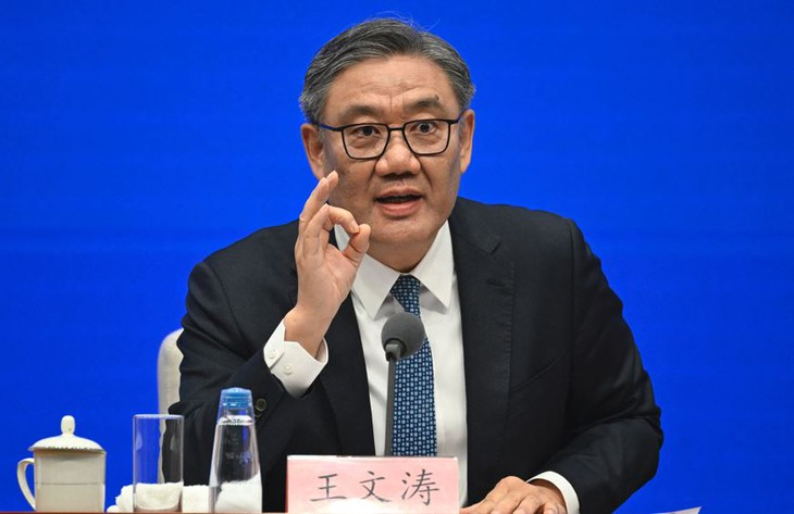 Bộ trưởng Thương mại Trung Quốc Vương Văn Đào - Ảnh: AFP