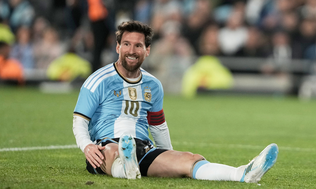 Lionel Messi trong trận Argentina gặp Benin, cũng là trận chia tay đội tuyển quốc gia, tại Buenos Aires, ngày 6/10/2026. Ảnh: AP