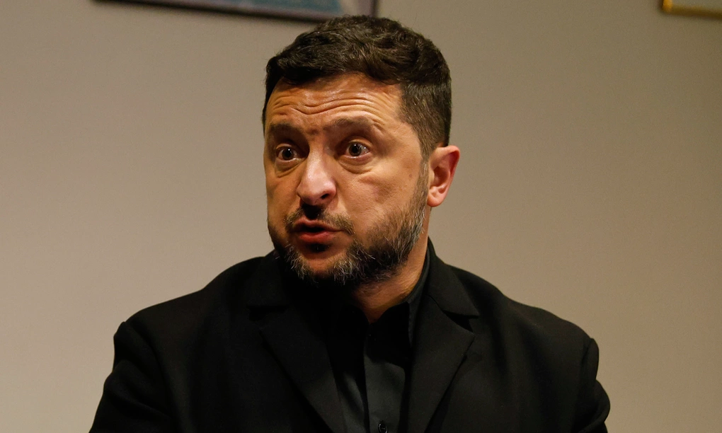 Ông Zelensky phát biểu trong cuộc họp báo tại trụ sở Liên Hợp Quốc ở Mỹ hôm 23/9. Ảnh: AP