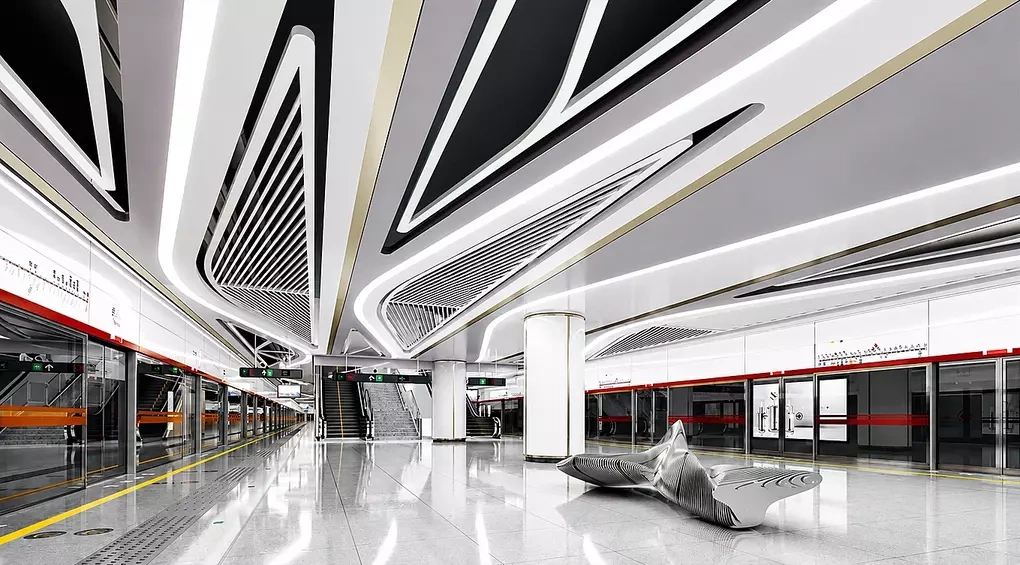 Phối cảnh thiết kế ga ngầm Tao Đàn của metro Bến Thành - Tham Lương, tương lai kết nối tuyến Thủ Dầu Một. Ảnh: MAUR
