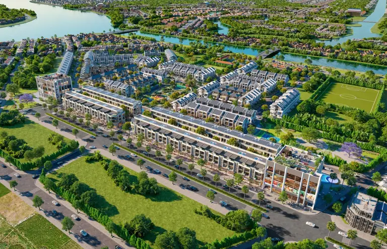 Toàn cảnh trên cao dự án Emerald Bao Vinh