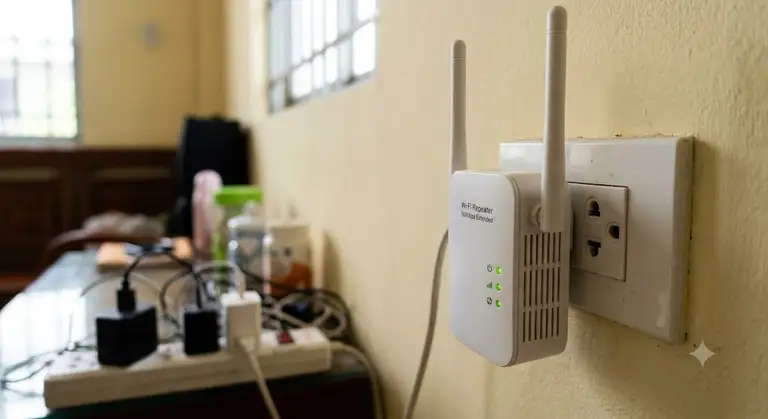Đặt bộ kích sóng sai vị trí cũng không cải thiện được mạng Wi-Fi